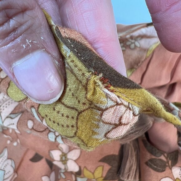 Spell & the Gypsy Collective Buttercup Mini Dress Sunrise Caramel Belted Small - Picture 15 of 16